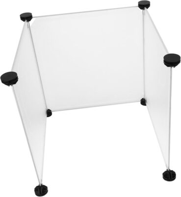 SEWOART 3pcs Cat Litter Box Splash Guard Enclosure Kit with Buckles for Cats Privacy for Litter Boxes and Easy to Install