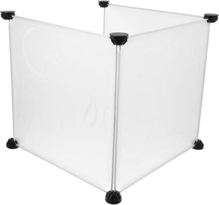 Levemolo 3pcs Cat Litter Box Splash Guard High Sided Protection for Open Top Litter Pans Easy to Cat Box Protector with Buckles Keeps Floors and Organized