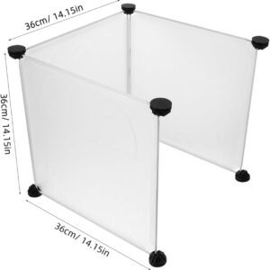 Alternative view of SEWOART 3pcs Cat Litter Box Splash Guard Enclosure Kit with Buckles for Cats Privacy for Litter Boxes and Easy to Install